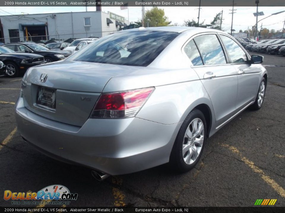2009 Honda Accord EX-L V6 Sedan Alabaster Silver Metallic / Black Photo #3