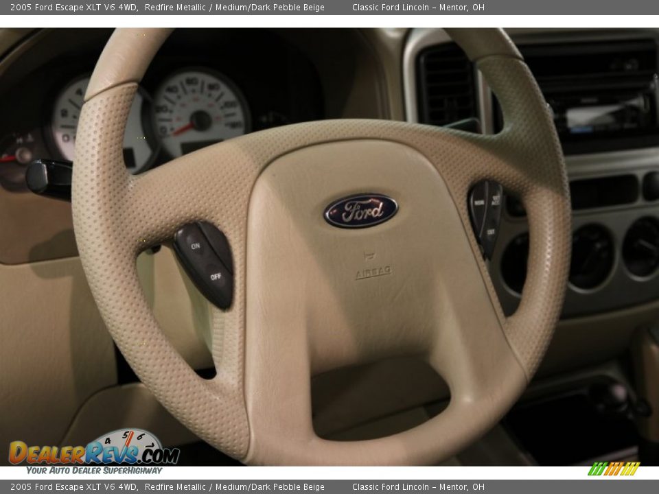 2005 Ford Escape XLT V6 4WD Redfire Metallic / Medium/Dark Pebble Beige Photo #6