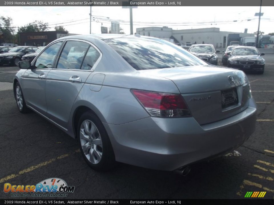 2009 Honda Accord EX-L V6 Sedan Alabaster Silver Metallic / Black Photo #4