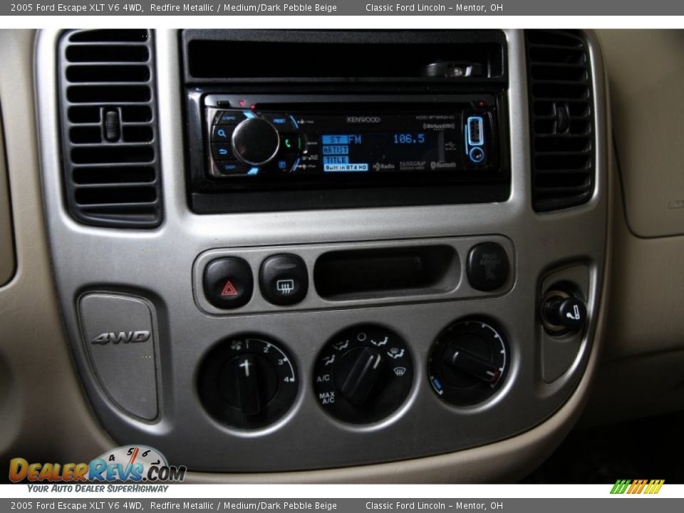 2005 Ford Escape XLT V6 4WD Redfire Metallic / Medium/Dark Pebble Beige Photo #8