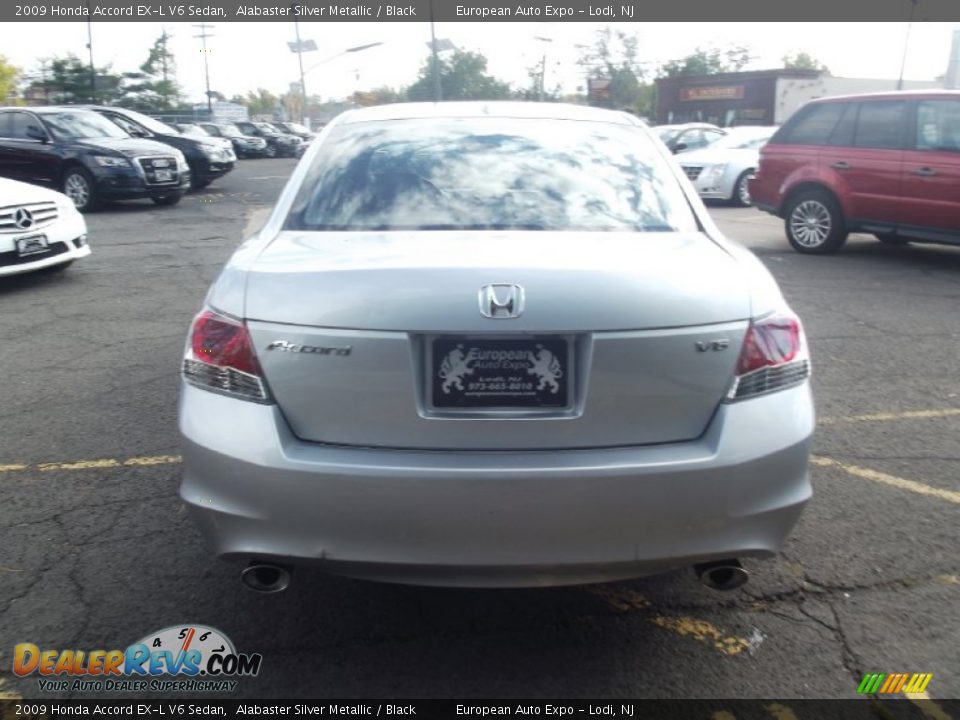2009 Honda Accord EX-L V6 Sedan Alabaster Silver Metallic / Black Photo #5