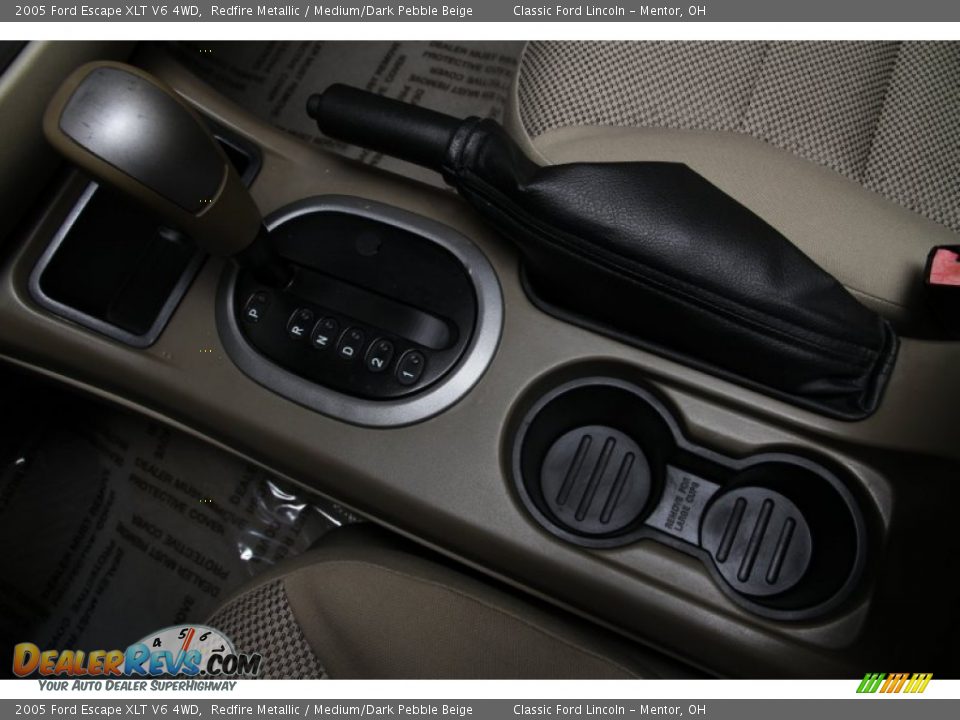 2005 Ford Escape XLT V6 4WD Redfire Metallic / Medium/Dark Pebble Beige Photo #10