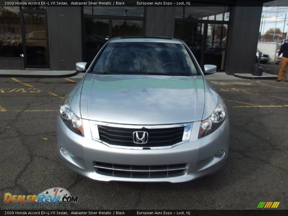 2009 Honda Accord EX-L V6 Sedan Alabaster Silver Metallic / Black Photo #7