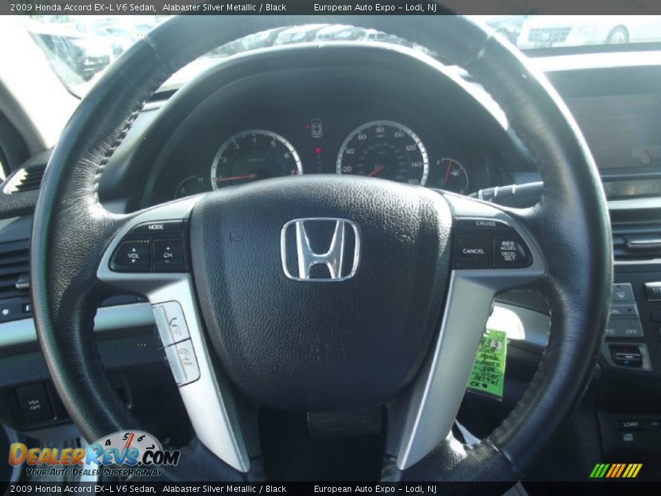 2009 Honda Accord EX-L V6 Sedan Alabaster Silver Metallic / Black Photo #20