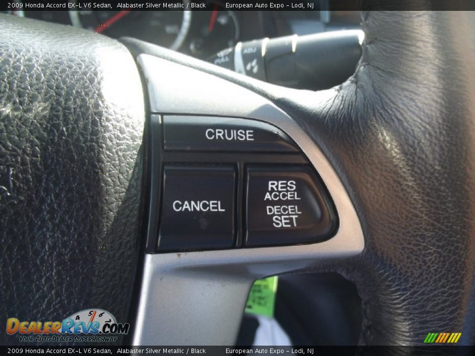 2009 Honda Accord EX-L V6 Sedan Alabaster Silver Metallic / Black Photo #21