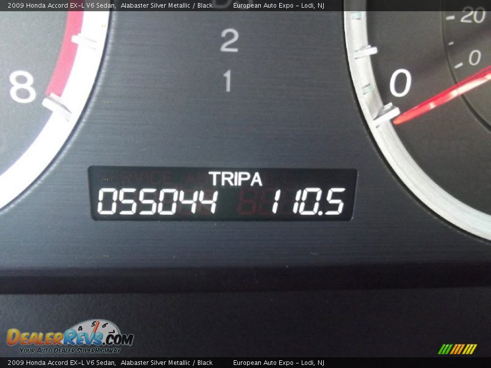 2009 Honda Accord EX-L V6 Sedan Alabaster Silver Metallic / Black Photo #27