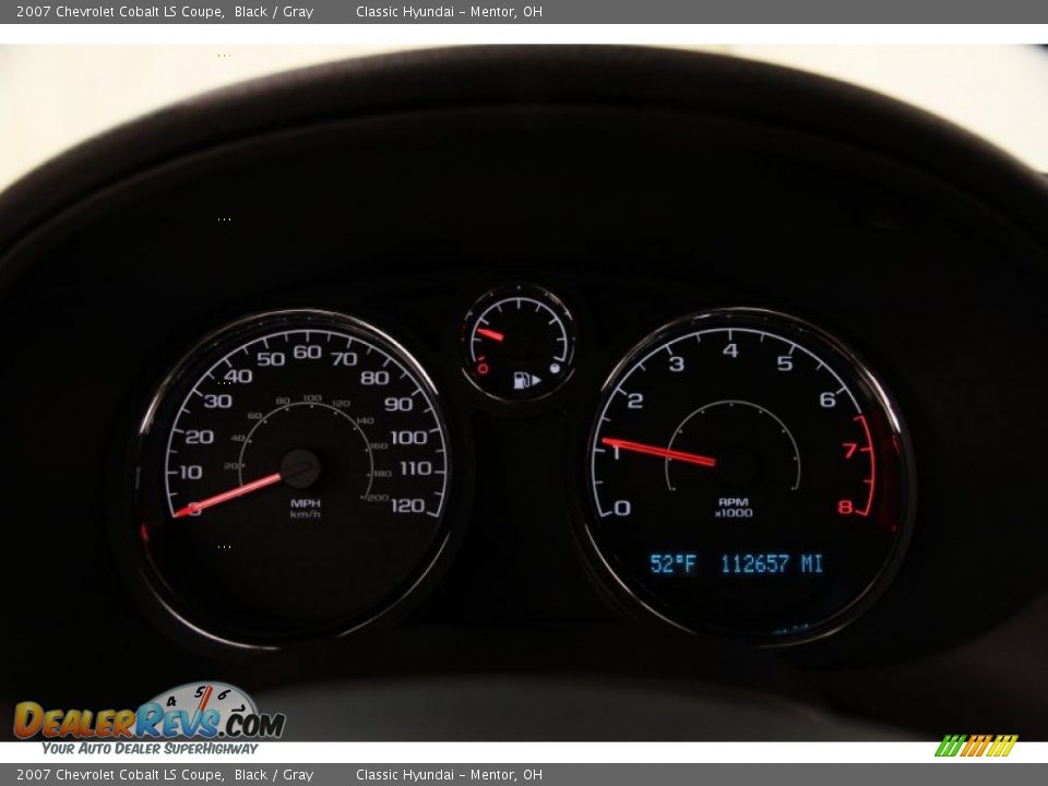 2007 Chevrolet Cobalt LS Coupe Black / Gray Photo #7