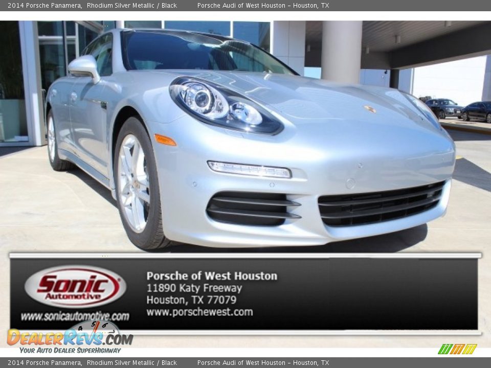 2014 Porsche Panamera Rhodium Silver Metallic / Black Photo #1