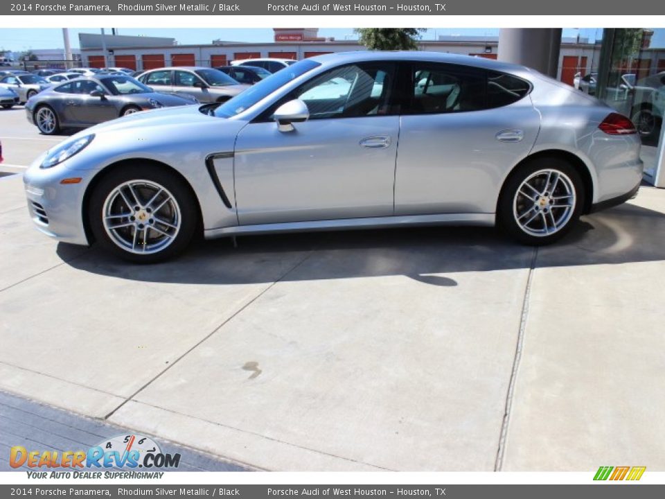 2014 Porsche Panamera Rhodium Silver Metallic / Black Photo #4