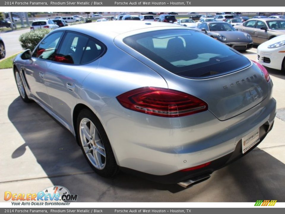 2014 Porsche Panamera Rhodium Silver Metallic / Black Photo #5