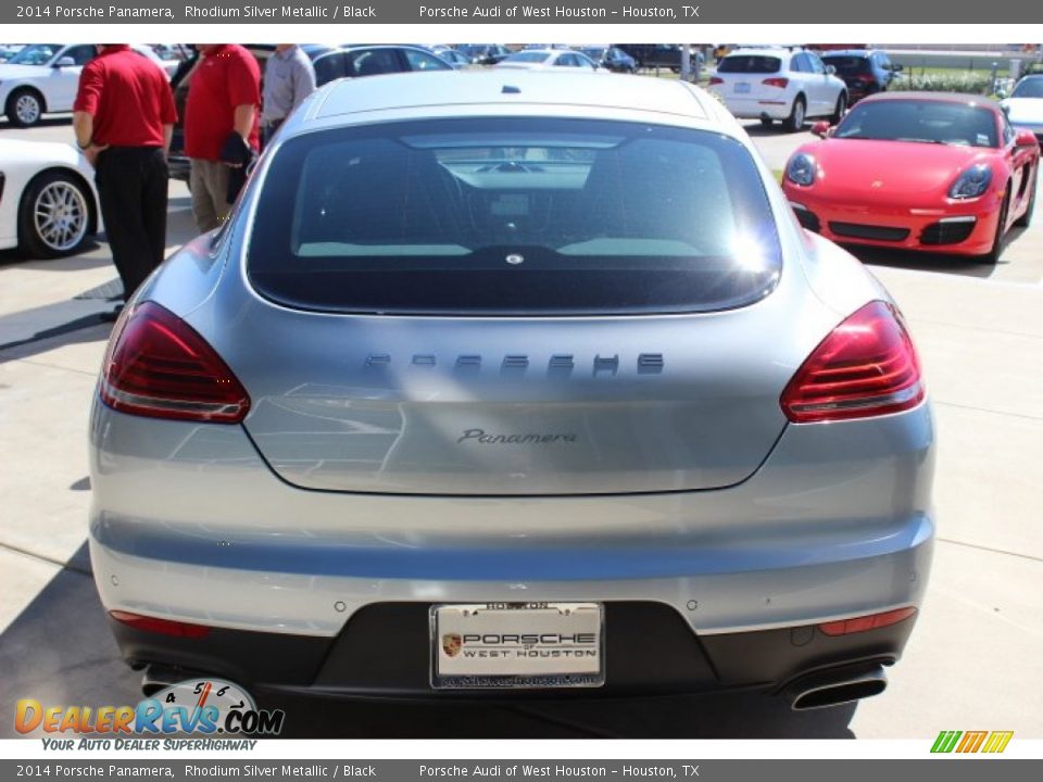 2014 Porsche Panamera Rhodium Silver Metallic / Black Photo #6