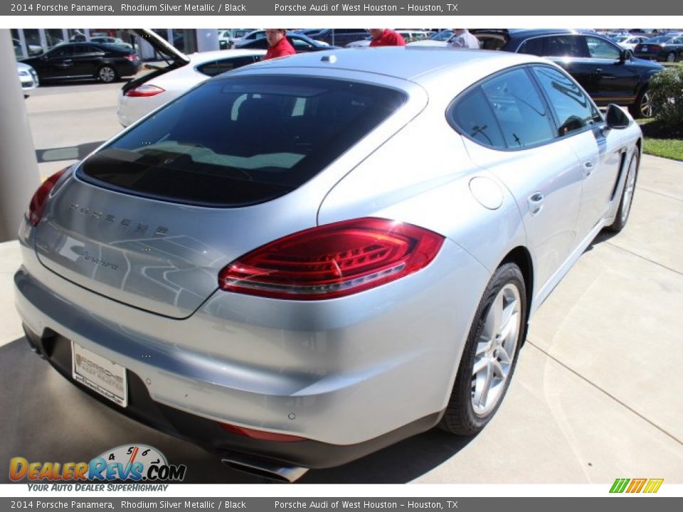 2014 Porsche Panamera Rhodium Silver Metallic / Black Photo #7