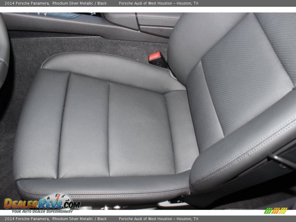 2014 Porsche Panamera Rhodium Silver Metallic / Black Photo #14