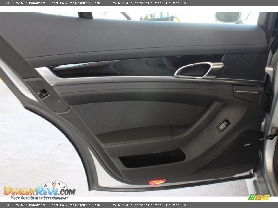 2014 Porsche Panamera Rhodium Silver Metallic / Black Photo #27