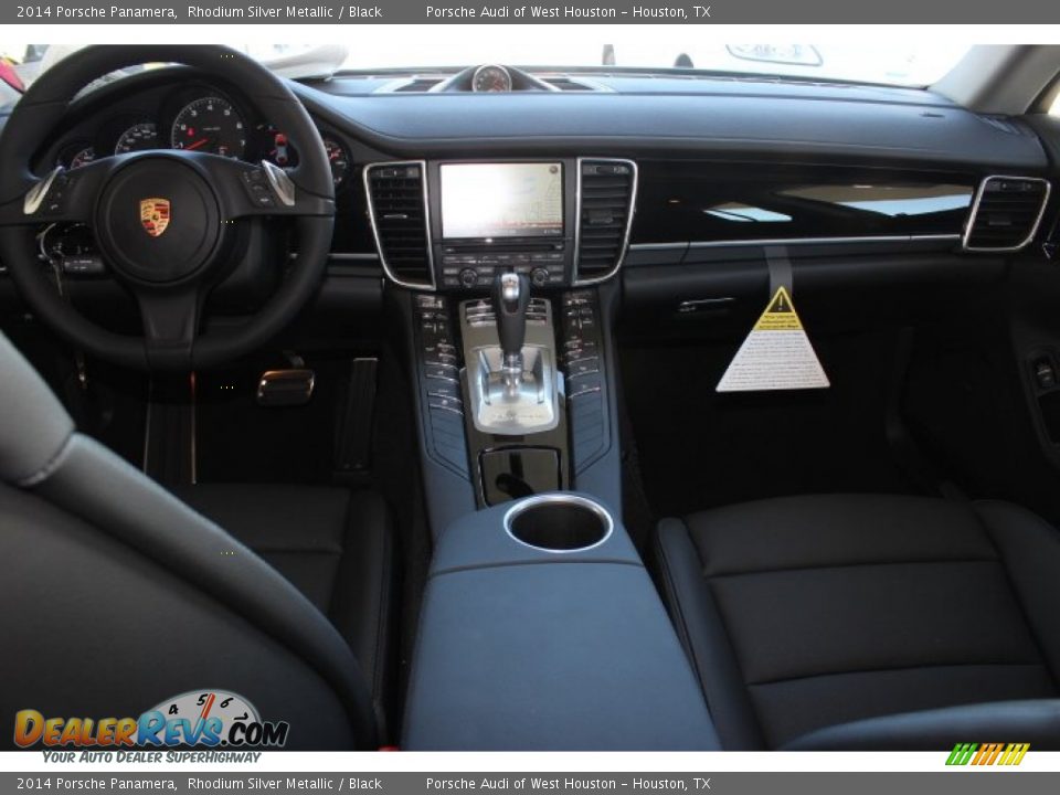 2014 Porsche Panamera Rhodium Silver Metallic / Black Photo #31