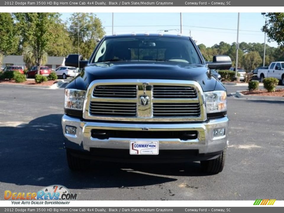 2012 Dodge Ram 3500 HD Big Horn Crew Cab 4x4 Dually Black / Dark Slate/Medium Graystone Photo #2