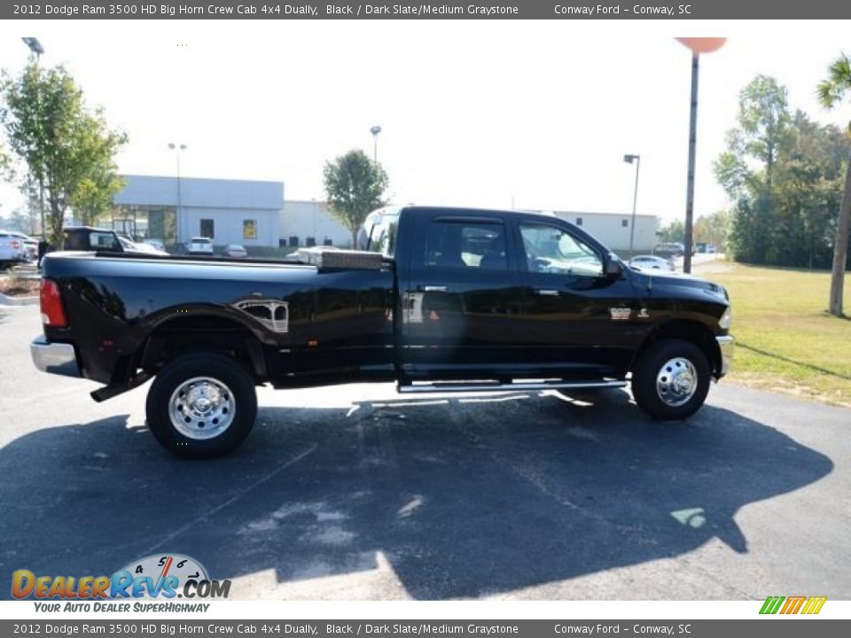 2012 Dodge Ram 3500 HD Big Horn Crew Cab 4x4 Dually Black / Dark Slate/Medium Graystone Photo #4