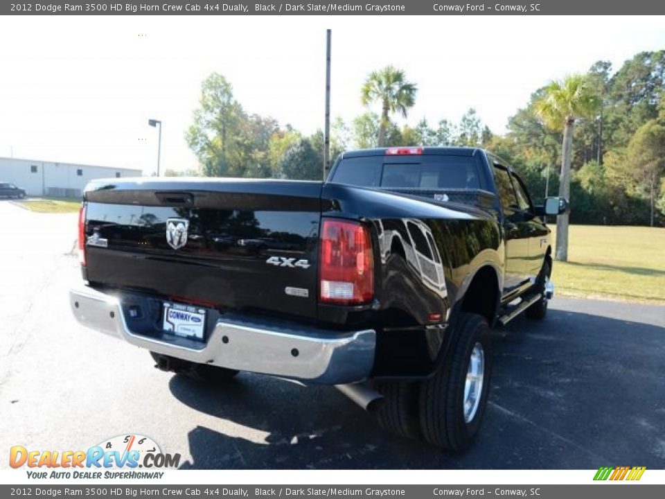 2012 Dodge Ram 3500 HD Big Horn Crew Cab 4x4 Dually Black / Dark Slate/Medium Graystone Photo #5