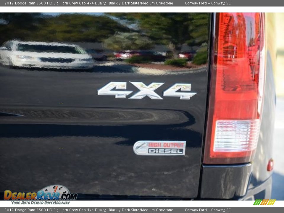 2012 Dodge Ram 3500 HD Big Horn Crew Cab 4x4 Dually Black / Dark Slate/Medium Graystone Photo #7