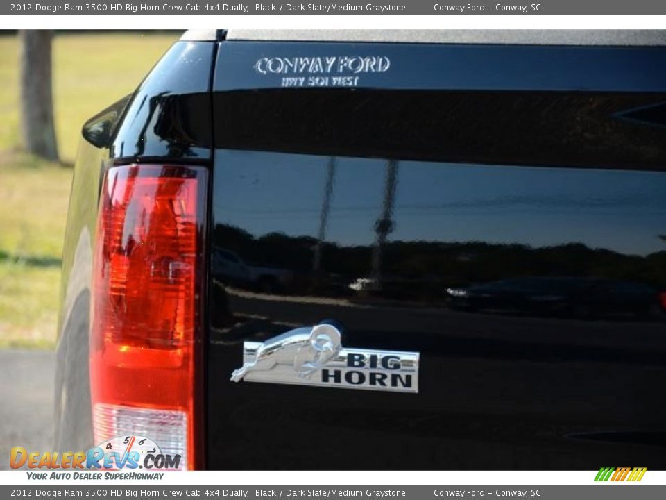 2012 Dodge Ram 3500 HD Big Horn Crew Cab 4x4 Dually Black / Dark Slate/Medium Graystone Photo #8