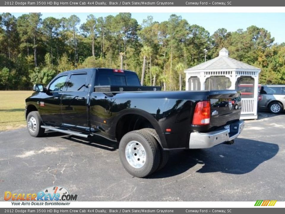 2012 Dodge Ram 3500 HD Big Horn Crew Cab 4x4 Dually Black / Dark Slate/Medium Graystone Photo #9