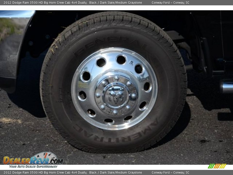 2012 Dodge Ram 3500 HD Big Horn Crew Cab 4x4 Dually Black / Dark Slate/Medium Graystone Photo #12