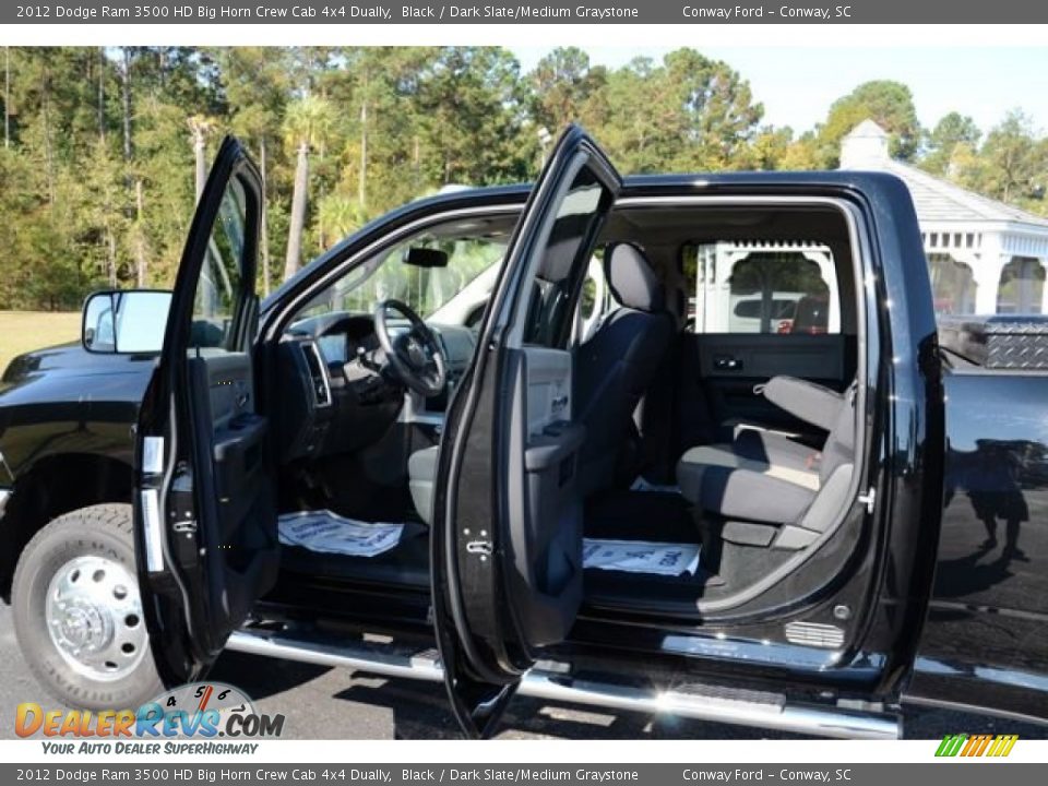 2012 Dodge Ram 3500 HD Big Horn Crew Cab 4x4 Dually Black / Dark Slate/Medium Graystone Photo #13