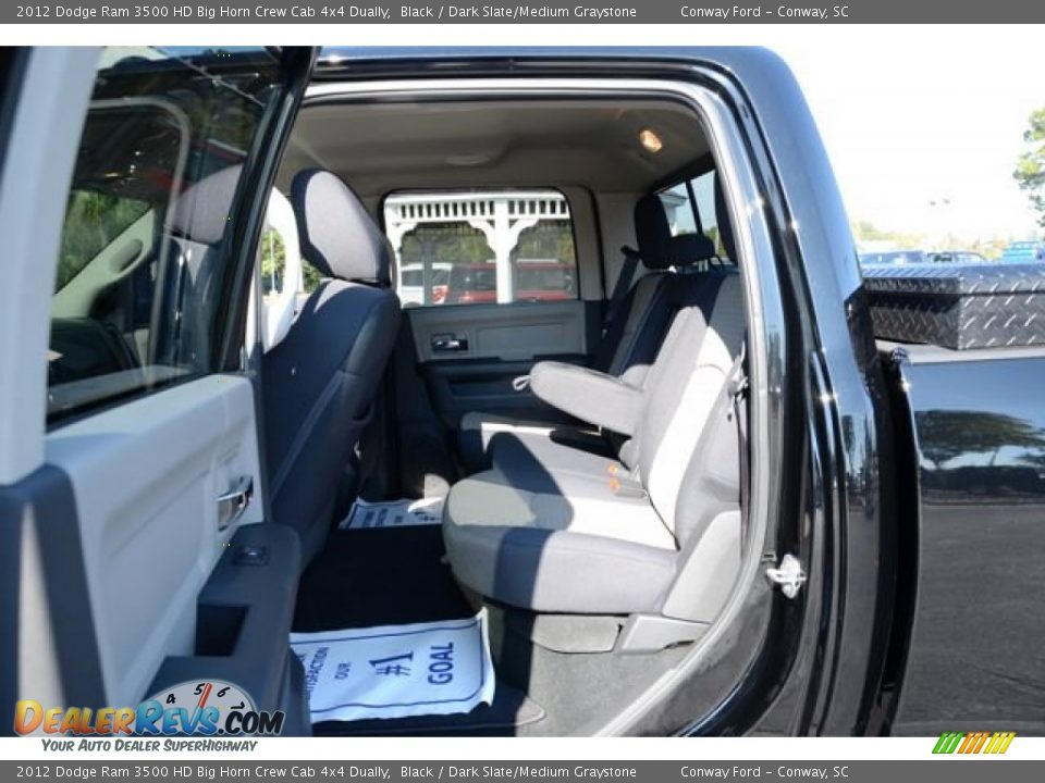 2012 Dodge Ram 3500 HD Big Horn Crew Cab 4x4 Dually Black / Dark Slate/Medium Graystone Photo #14