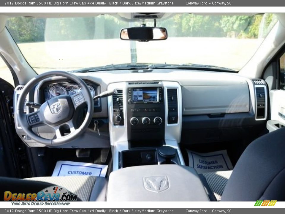 2012 Dodge Ram 3500 HD Big Horn Crew Cab 4x4 Dually Black / Dark Slate/Medium Graystone Photo #16