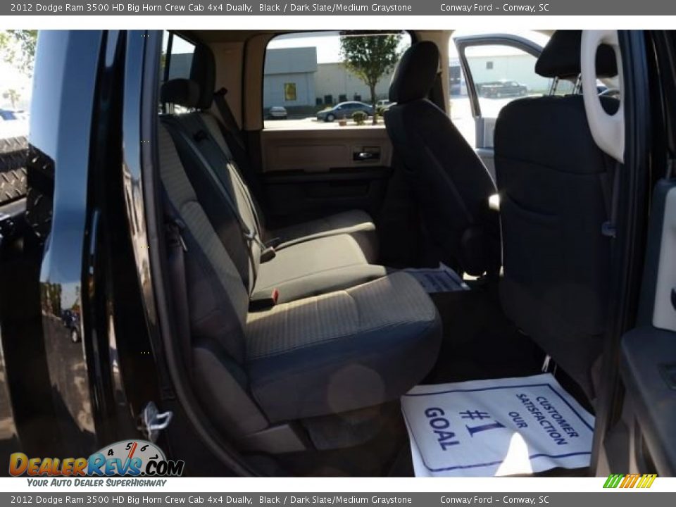 2012 Dodge Ram 3500 HD Big Horn Crew Cab 4x4 Dually Black / Dark Slate/Medium Graystone Photo #18