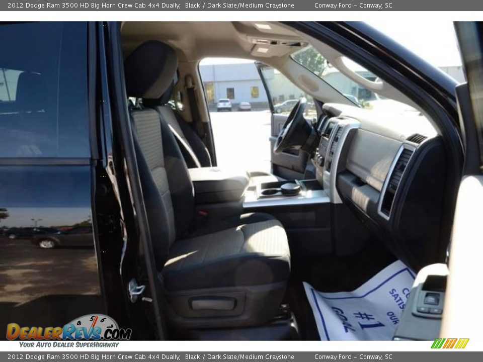 2012 Dodge Ram 3500 HD Big Horn Crew Cab 4x4 Dually Black / Dark Slate/Medium Graystone Photo #19