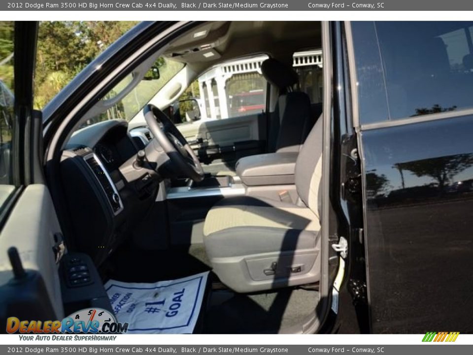 2012 Dodge Ram 3500 HD Big Horn Crew Cab 4x4 Dually Black / Dark Slate/Medium Graystone Photo #21