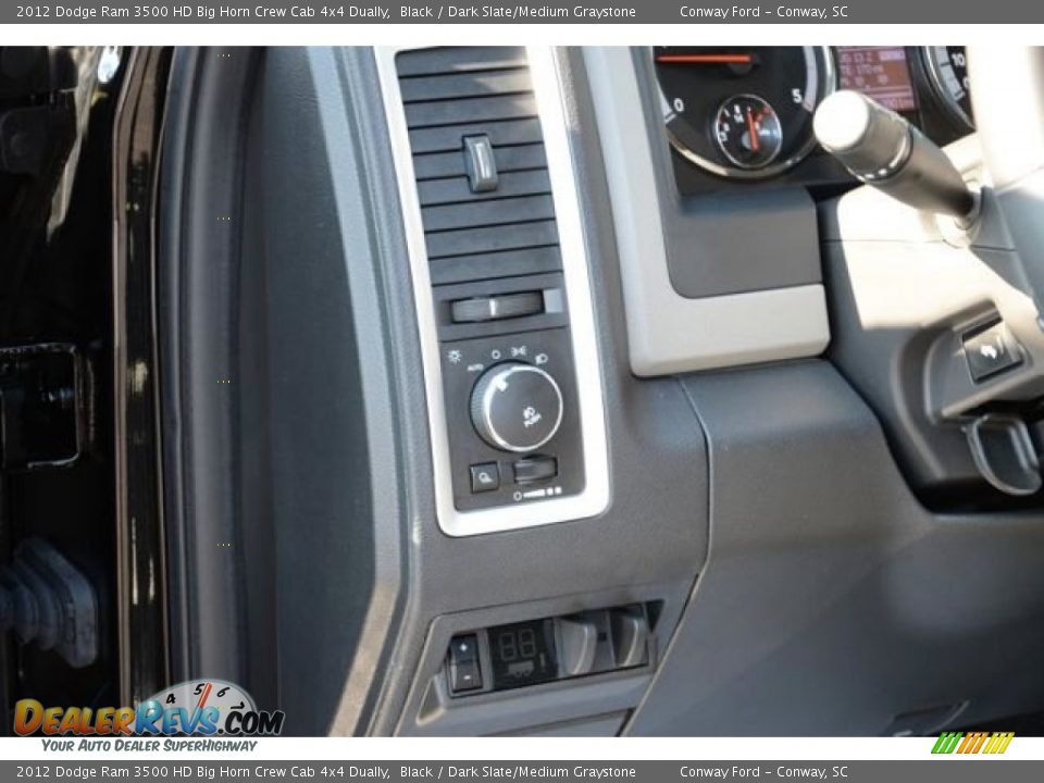 2012 Dodge Ram 3500 HD Big Horn Crew Cab 4x4 Dually Black / Dark Slate/Medium Graystone Photo #23