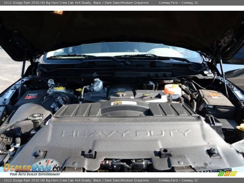 2012 Dodge Ram 3500 HD Big Horn Crew Cab 4x4 Dually Black / Dark Slate/Medium Graystone Photo #30