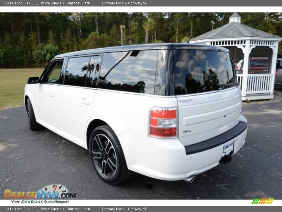 2014 Ford Flex SEL White Suede / Charcoal Black Photo #7