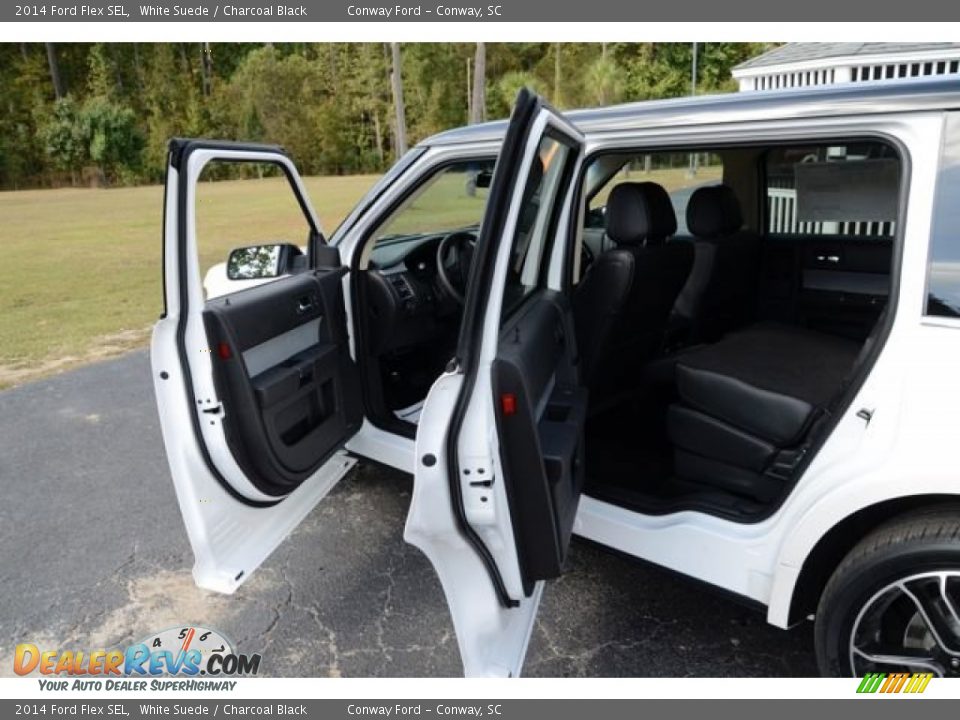 2014 Ford Flex SEL White Suede / Charcoal Black Photo #10