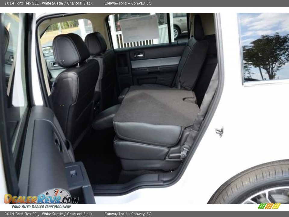 2014 Ford Flex SEL White Suede / Charcoal Black Photo #11