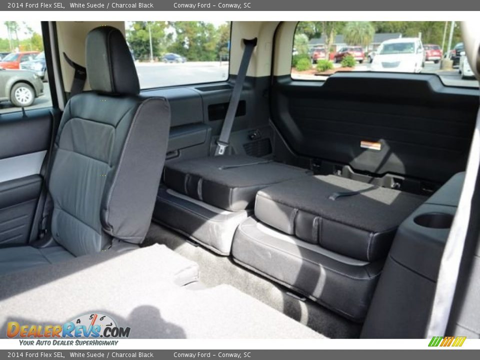 2014 Ford Flex SEL White Suede / Charcoal Black Photo #12