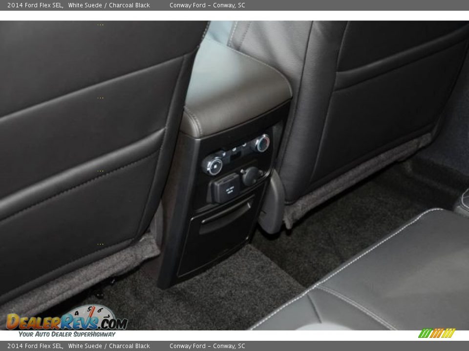 2014 Ford Flex SEL White Suede / Charcoal Black Photo #13