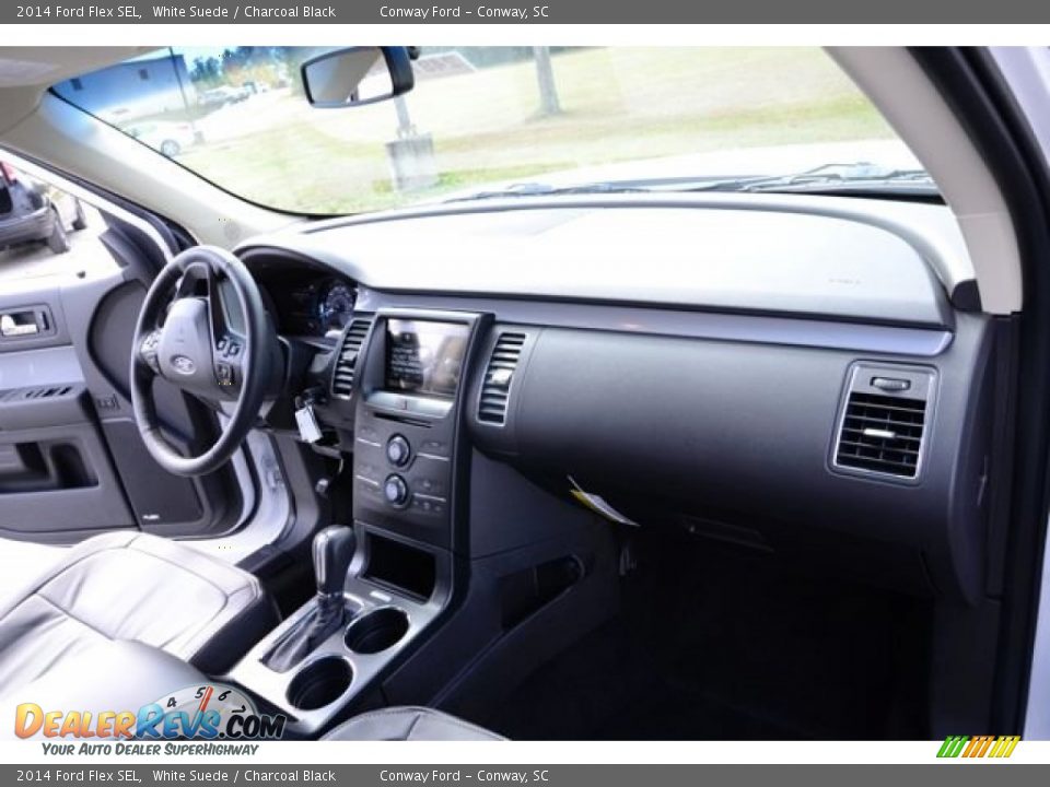 2014 Ford Flex SEL White Suede / Charcoal Black Photo #19