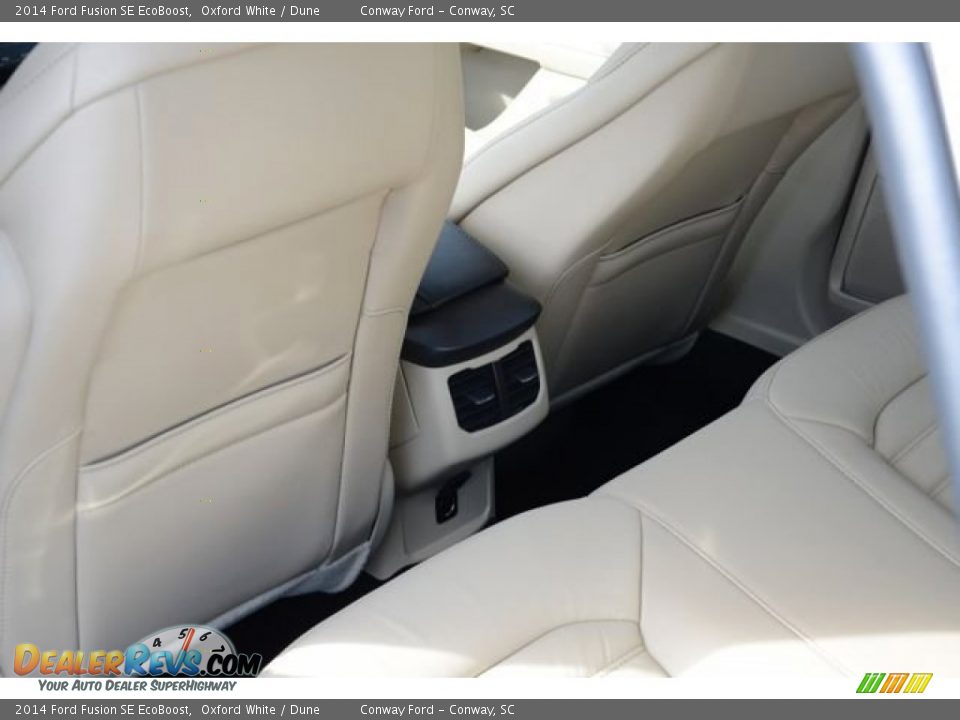 2014 Ford Fusion SE EcoBoost Oxford White / Dune Photo #13