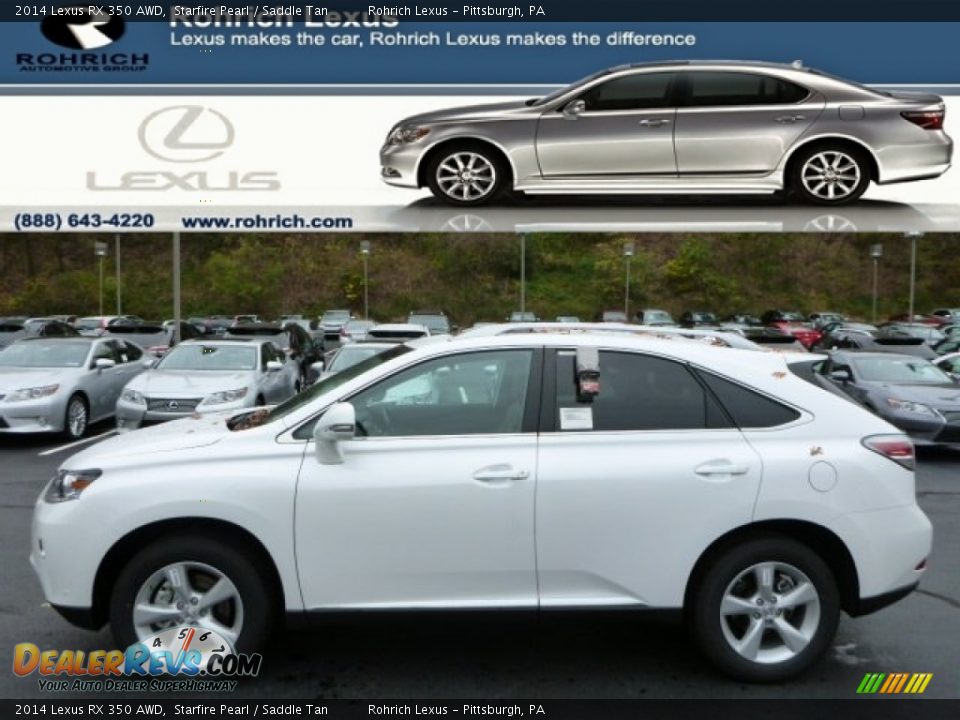 2014 Lexus RX 350 AWD Starfire Pearl / Saddle Tan Photo #1