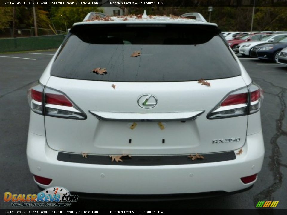 2014 Lexus RX 350 AWD Starfire Pearl / Saddle Tan Photo #3