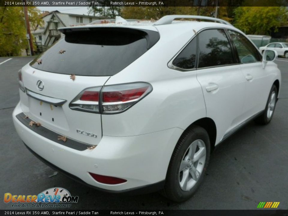2014 Lexus RX 350 AWD Starfire Pearl / Saddle Tan Photo #4