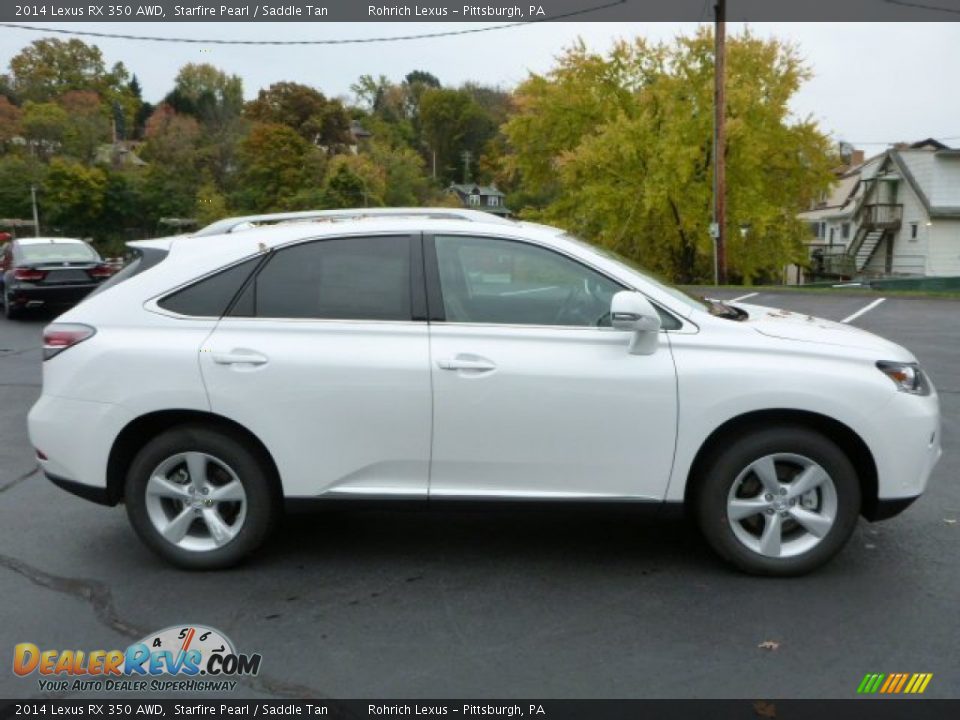 2014 Lexus RX 350 AWD Starfire Pearl / Saddle Tan Photo #5