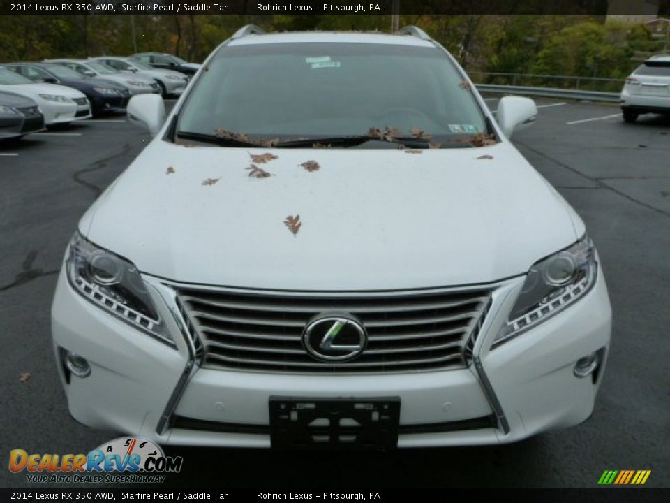 2014 Lexus RX 350 AWD Starfire Pearl / Saddle Tan Photo #7