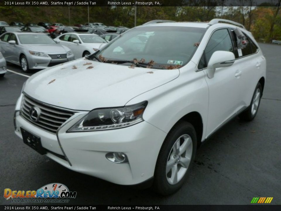 2014 Lexus RX 350 AWD Starfire Pearl / Saddle Tan Photo #8