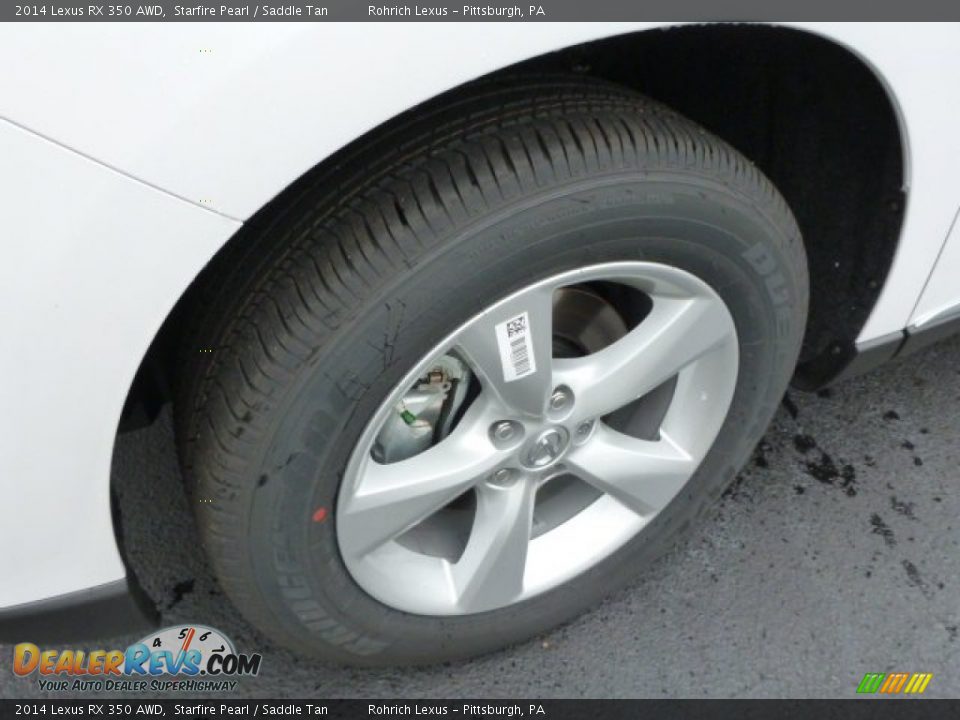 2014 Lexus RX 350 AWD Starfire Pearl / Saddle Tan Photo #9