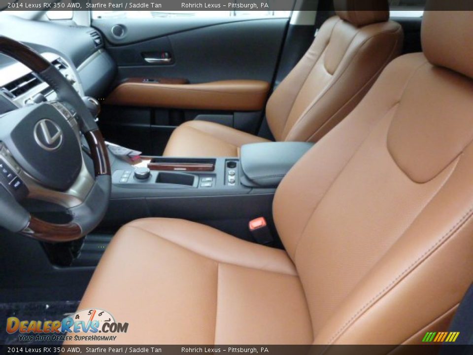 2014 Lexus RX 350 AWD Starfire Pearl / Saddle Tan Photo #10