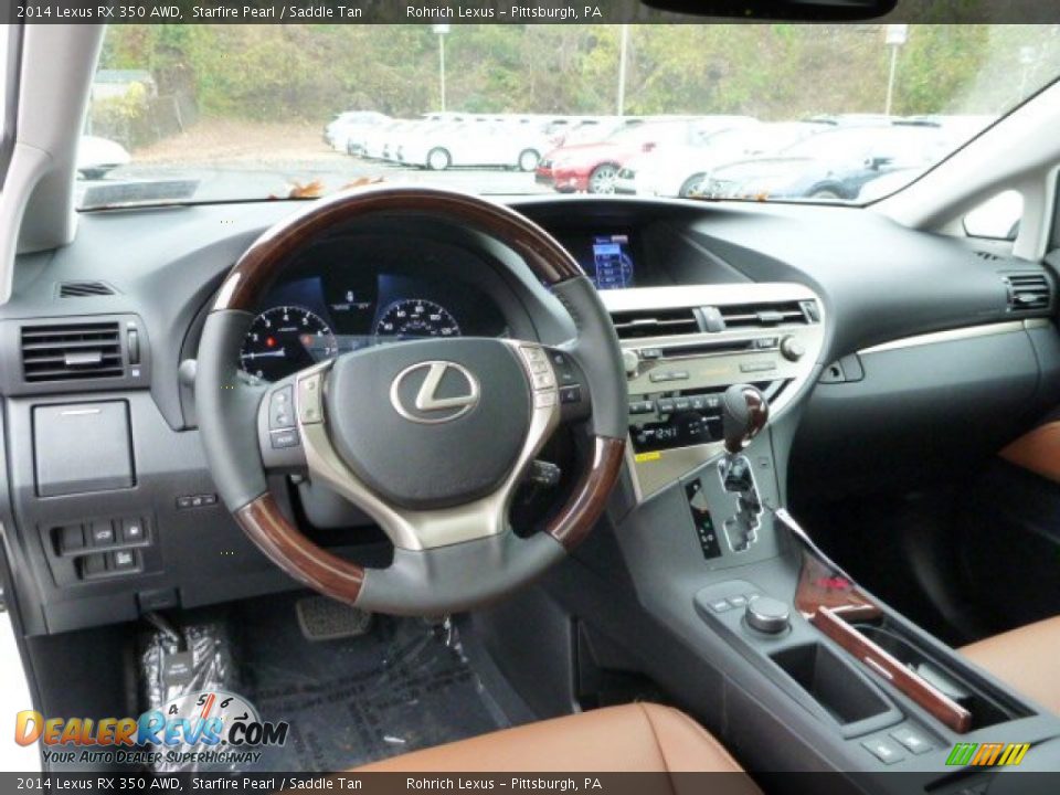 2014 Lexus RX 350 AWD Starfire Pearl / Saddle Tan Photo #12